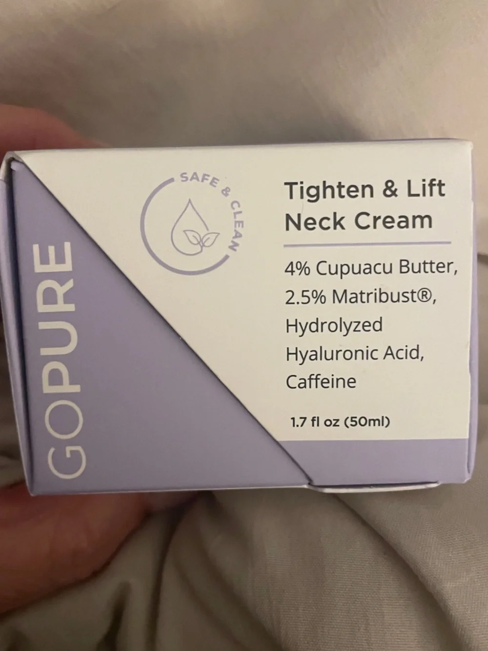 Gopure Tighten & Lift Neck Cream — Lavender Tone